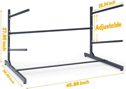 Kayak Storage Rack, SUP Outdoor Storage Rack Heavy Duty Adjustable Weatherproof Freestanding Racks for Garage, Storage Rack for Kayak, Canoe, Surfboard & Paddleboard (4 Levels) in Saudi Arabia