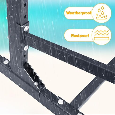 Kayak Storage Rack, SUP Outdoor Storage Rack Heavy Duty Adjustable Weatherproof Freestanding Racks for Garage, Storage Rack for Kayak, Canoe, Surfboard & Paddleboard (4 Levels) in Saudi Arabia