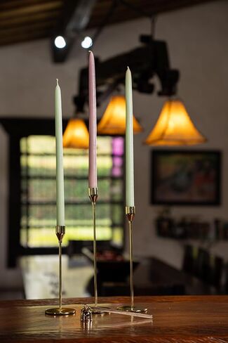 Gold Candle Holders Set of 3, Includes a Candle Snuffer, Gold Candlestick Holder Gold Candlesticks Candle Stick Candle Holder Candlestick Holders Taper Candle Holders in Saudi Arabia