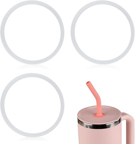 3pcs Water Bottle Gasket, Hydroflask Water Bottle Seal Ring Replacement Gasket Replacement Parts for Hydro Flask Travel Tumble 32/40OZ Accessories (White) in Saudi Arabia
