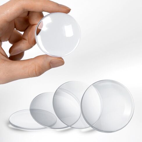 Door Knob Wall Shield.12 Pcs Self Adhesive Clear Door Knob Wall Protector,Round Soft Rubber Wall Shield Cushion,Door Stopper,Guard Door Bumper Wall Protector Silencer(Small Round 0.8" 12PCS) in Saudi Arabia