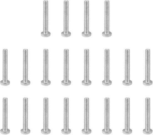 L-A M6-1x25mm 304 الفولاذ المقاوم للصدأ مستديرة الرأس مسامير عموم فيليبس الصليب رئيس المسمار السحابات البراغي (30 قطعة) in Saudi Arabia