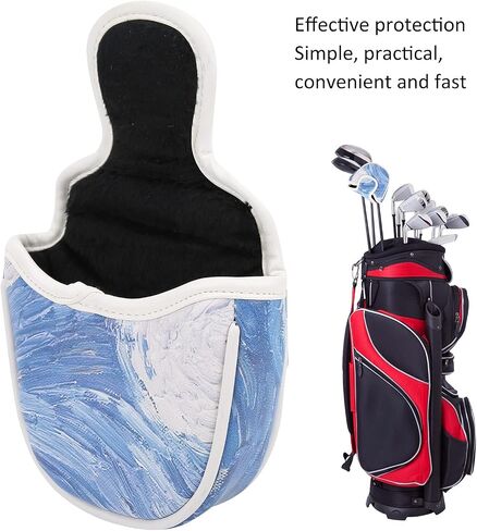 Mallet Cover Painted Mallet Headcover Mallet Putter Headcover in Saudi Arabia