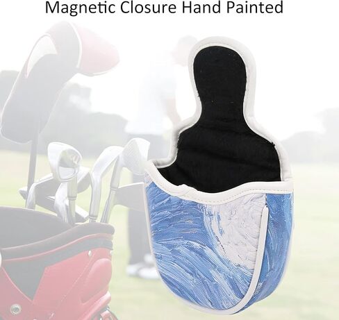 Mallet Cover Painted Mallet Headcover Mallet Putter Headcover in Saudi Arabia
