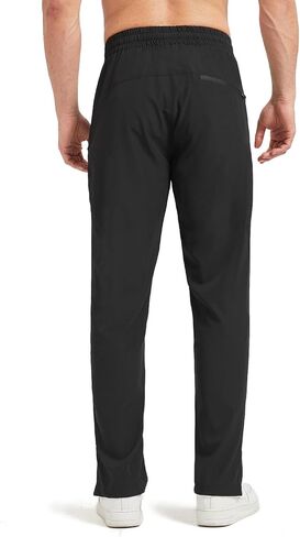 Zylioo 32 34 Inseam Mens Tall Sweatpants,Mens Sweatpants Open Bottom with Pockets,Casual Pants for Tall Men,Work,Runing Black in Saudi Arabia