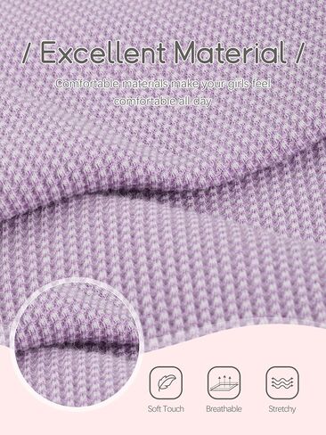 VZV Girls Kids Thermal Set Waffle Girls Thermal Underwear Long Johns for Kids Base Layer Thermal Underwear for Kids Winter in Saudi Arabia