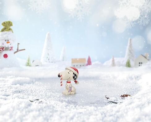 Enesco Jim Shore Peanuts Snoopy Glitter Candy Cane Mini Figurine in Saudi Arabia