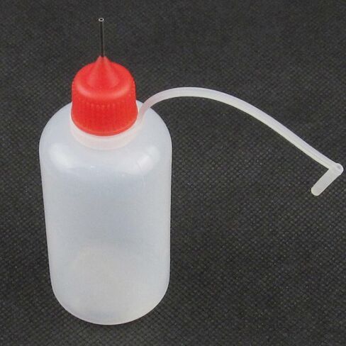 Plastic Dropper Bottle, 50ML Empty Squeezable Clear Liquid Drop Bottles with Childproof Cap, for Solvents, Essence(10PCS, Needle Cap) in Saudi Arabia