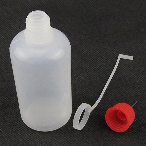 Plastic Dropper Bottle, 50ML Empty Squeezable Clear Liquid Drop Bottles with Childproof Cap, for Solvents, Essence(10PCS, Needle Cap) in Saudi Arabia