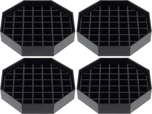 OCS Parts 4-Inch Coffee Countertop Drip Tray | 4-Pack | Spill Preventer Octagon Drip Tray with Removable Honeycomb Grate | Easy to Clean Dishwasher Safe in Kuwait