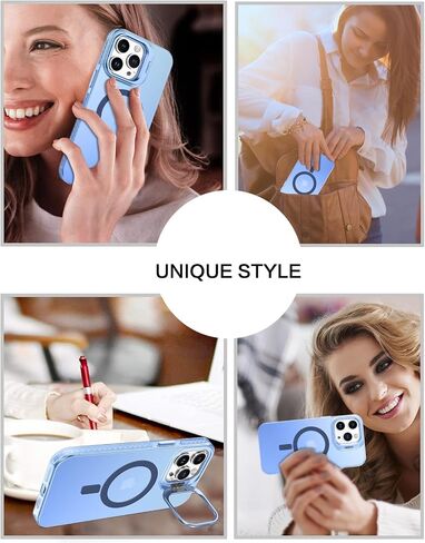 حافظة هاتف مغناطيسية BENTOBEN لهاتف iPhone 15 Pro Max [متوافقة مع MagSafe] تصميم مسند مقاوم للصدمات وممتص للصدمات وحماية من السقوط للفتيات والنساء والأولاد والرجال iPhone 15 Pro Max، غطاء هاتف، وردي جديد in Saudi Arabia