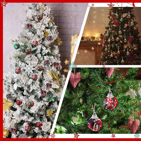 36 Pieces Christmas Ornaments Mini Christmas Ornaments Ball Christmas Ball 1 inch Mini Ornaments Party Decorations Miniature Balls for Wedding Party Holiday Decorations(Classic Style) in Saudi Arabia