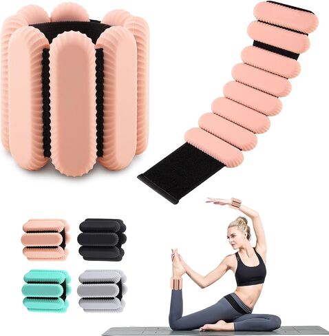 Wrist Weights for Women Men, Arm Weights for Walking,Wrist Ankle Weights for Women Increase Training ,Walking Weighted Bracelet for Home Gym Workout, Running, Pilate, Yoga, Exercise,Barre,Strength Training,Set of 2 (1Lb Each) in Saudi Arabia