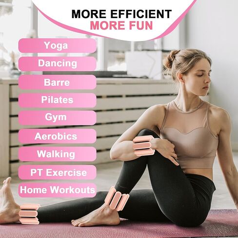 Wrist Weights for Women Men, Arm Weights for Walking,Wrist Ankle Weights for Women Increase Training ,Walking Weighted Bracelet for Home Gym Workout, Running, Pilate, Yoga, Exercise,Barre,Strength Training,Set of 2 (1Lb Each) in Saudi Arabia