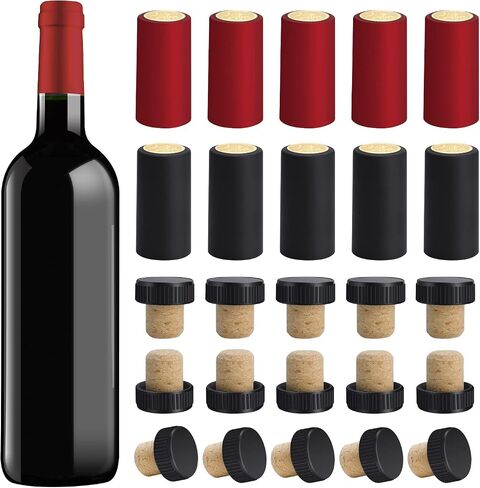 24 Pieces Wine Bottle Corks T-Shape Stopper Cork,Wine Cork Stoppers Wooden Stoppers,Reusable Wine Corks Sealing Plug Bottle Stopper for Beer Bottles Craft Homemade Wine in Saudi Arabia