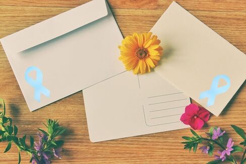 Fundraising For A Cause 250 Light Blue Ribbon Stickers - Large Ribbon (1 roll - 250 Stickers) in Kuwait