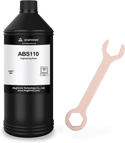 Ultra Tough ABS-Like 3D Printer Resin ABS110, Upgraded Toughness and Strength, High Precision and Non-Brittle, Liquid Photopolymer Resin for LCD DLP 3D Printing (Black, 1kg) in Saudi Arabia