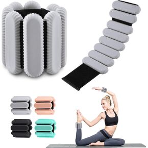 Wrist Weights for Women Men, Arm Weights for Walking,Wrist Ankle Weights for Women Increase Training ,Walking Weighted Bracelet for Home Gym Workout, Running, Pilate, Yoga, Exercise,Barre,Strength Training,Set of 2 (1Lb Each)