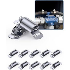 13/20/40FT Metal Strapping with Holes + 10/15/20 Stronger Fasteners, 304 Stainless Steel Hose Clamps DIY Kit, Adjustable Large Worm Gear Hose Clamps, for Duct, Radiator, Fuel Line, Pool, Pipe