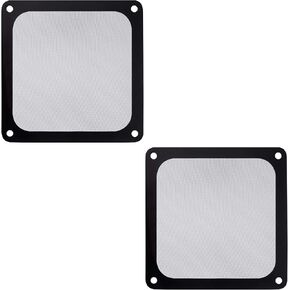 SilverStone Technology 2 x 140mm Ultra Fine Fan Filter with Magnet FF143B-2Pack (Black) - 2 Pack (SST-FF143B-2PACK)