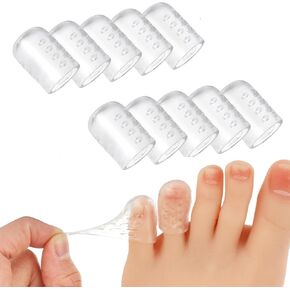 Silicone Anti-Friction Toe Protector Gel Toe Protectors, Breathable Toe Covers for Both Men and Women, Silicone Toe Protectors Also Cushion Toe Corners, blisters and Protect Toes (10pcs)