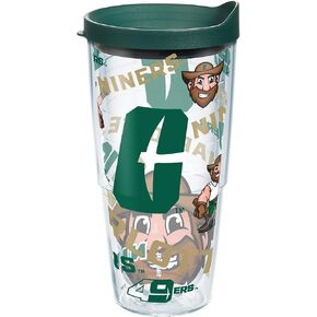 Tervis Made in USA Double Walled University of North Carolina UNC Charlotte 49ers Insulated Tumbler Cup Keeps Drinks Cold & Hot, 24oz, All Over