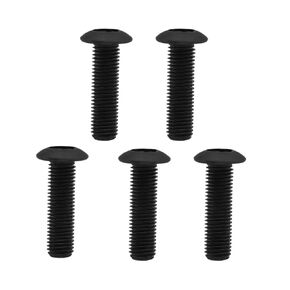 RISON Titanium Screws M3 X 8mm Titanium Torx Button Head Screws 10Pcs Black ISO7380 Half Round Head Torx Drive Titanium Screw GR2 Titanium Bolts