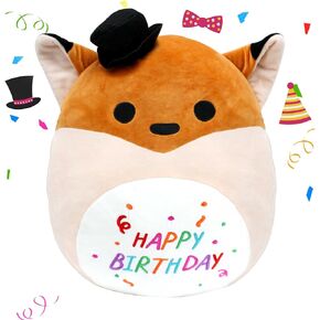 Star Kitty Plush Pillow Cute Soft Square Cat Stuffed Animal Pillow Kitty Birthday Gifts for Kids Girls and Boys Home Decoration 15"