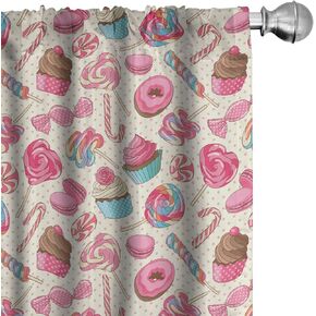 Ambesonne Navy and Teal Window Curtains, Abstract Flourish Nature Inspired Pattern Leaves Blossoms Print, Lightweight Decor 2-Panel Set with Rod Pocket, Pair of - 28" x 84", Turquoise Blue
