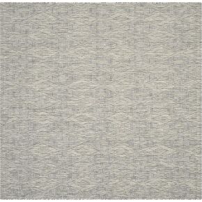 SAFAVIEH Courtyard Collection Area Rug - 4' Square, Grey & Grey, Non-Shedding & Easy Care, Indoor/Outdoor & Washable-Ideal for Patio, Backyard, Mudroom (CY8522-36811)