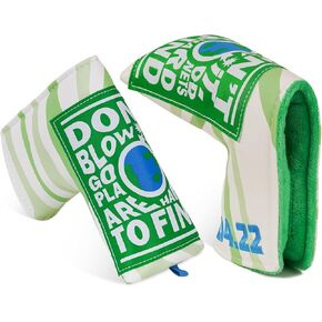 mytag Putter Cover World Earth Day Blade Putter Headcover - Golf Putter Cover Magnetic Closure