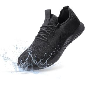 Furuian Steel Toe Shoes for Men Comfortable Safety Shoes Non Slip Steel Toe Sneakers Warehouse Industry Contstruction Mens Work Shoes