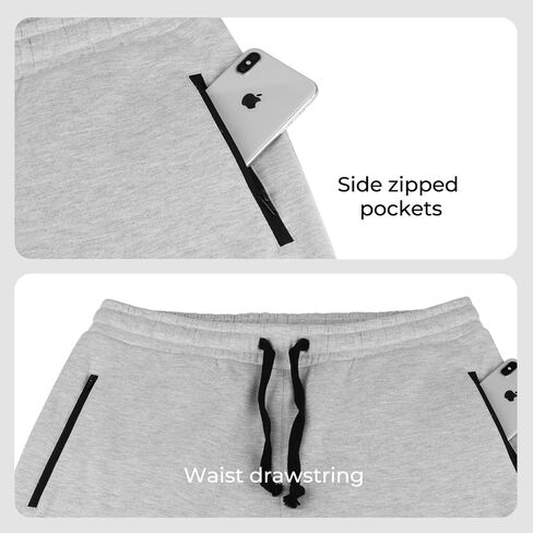 بريسيرا فضفاض Sweatpants الرجال الصوف ركض عرق سراويل للجري واسعة فضفاضة رياضية تجريب المسار شتاء دافئ سستة جيوب in Saudi Arabia