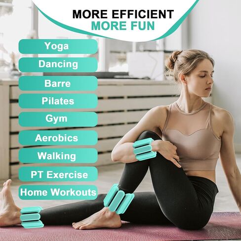 Wrist Weights for Women Men, Arm Weights for Walking,Wrist Ankle Weights for Women Increase Training ,Walking Weighted Bracelet for Home Gym Workout, Running, Pilate, Yoga, Exercise,Barre,Strength Training,Set of 2 (1Lb Each) in Saudi Arabia