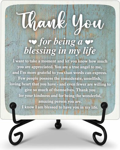Social Worker Gifts for Women Men, Positive Quote Wooden Plaque with Stand, Motivational Wood Signs for Home Office Living Room Desk Decor - B65 in Saudi Arabia