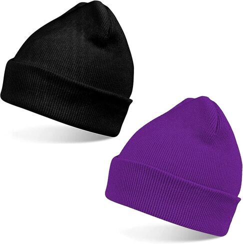 ZOORON Beanies Hats for Men Women Knit Hats Winter Beanies Men's Women's Knit Cuffed Beanies Hats in Saudi Arabia