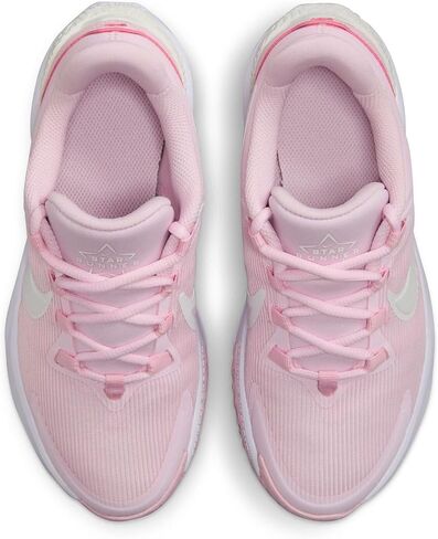 Nike Star Runner 4 Big Kids' Road Running Shoes (DX7615-602,Pink Foam/Summit White-White) Size 4.5 in Saudi Arabia
