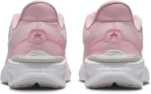 Nike Star Runner 4 Big Kids' Road Running Shoes (DX7615-602,Pink Foam/Summit White-White) Size 4.5 in Saudi Arabia