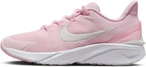 Nike Star Runner 4 Big Kids' Road Running Shoes (DX7615-602,Pink Foam/Summit White-White) Size 4.5 in Saudi Arabia