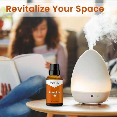 Pumpkin Pie Fragrance Oil, ESSLUX Aromatherapy Candle Making Scents, Essential Scented Oils for Home for Diffuser, Massage, Soap, Perfume, Humidifier, 30 ml in Kuwait