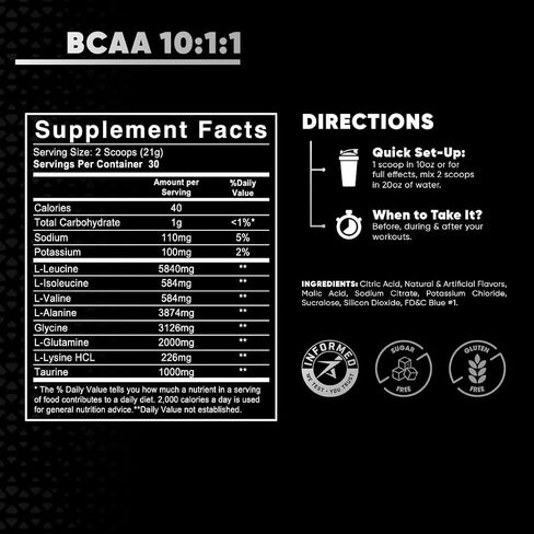 Lab Nutrition BCAA 10:1:1 New Modern Amino Matrix, High Concentration of Leucine, Amino Acids, 1.39 Lbs, 60 Servings Blue Rasberry Flavored. in Saudi Arabia