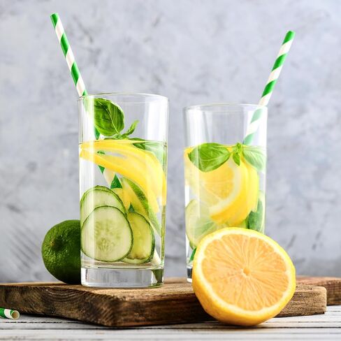8 Pack Premium Quality Clear Plastic Tumblers - Each 16 Ounce Drinking Glasses - Reusable & BPA-Free Plastic Drinking Cups For Water, Juice & Other Drinks in Saudi Arabia