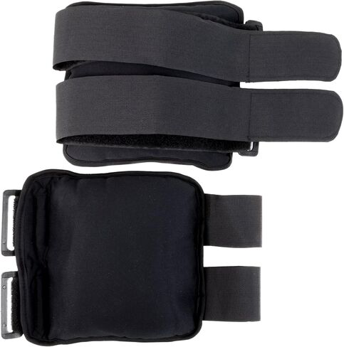 أوزان الكاحل من كراون سبورتنج جودز، زوج واحد - معدات القوة والقلب واللياقة البدنية وإعادة التأهيل مع حزام قابل للتعديل وحقيبة تخزين (4 رطل) in Kuwait