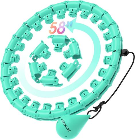 Weighted Hula Circle Hoops for Adults Weight Loss, Infinity Fit Hoop Plus Size, 30 Detachable Links, Exercise Hoop for Women and Beginners in Kuwait