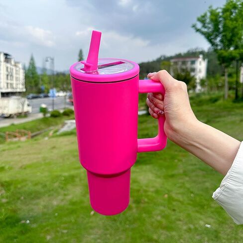 40 OZ Tumbler Flip Straw Lid Replacement Fit for Stanley Quencher Tumbler, Spill Proof and Leak Resistant, 2 PCS Tumbler Lids Fit for Stanley Cup(White) in Saudi Arabia