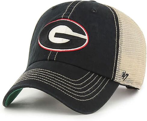 '47 Georgia Bulldogs Trawler Clean Up Adjustable Snapback Black Hat, One Size in Saudi Arabia