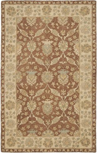 SAFAVIEH Antiquity Collection 2'3" x 8' Brown / Taupe AT315A Handmade Traditional Oriental Premium Wool Runner Rug in Saudi Arabia