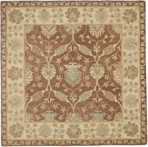 SAFAVIEH Antiquity Collection 2'3" x 8' Brown / Taupe AT315A Handmade Traditional Oriental Premium Wool Runner Rug in Saudi Arabia