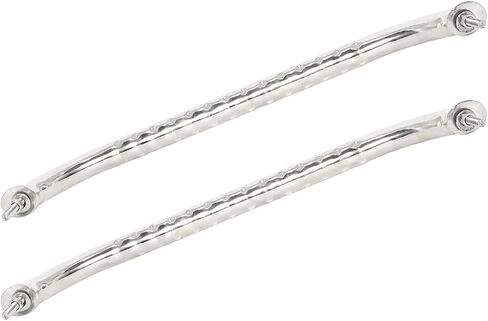 NovelBee 2pcs Boat Grab Handle,Polished Stainless Oval Grab Handle Handrail with Finger Grip,Flange,Stud for Marine Yacht RV (Length 17.3inch) in Saudi Arabia