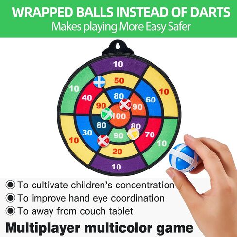 2 in 1 Double-Sided Magnetic Dart Board for Kids and Adults,2 Models Dart Game(12Magnetic Dart)+12 Sticky Balls Or 2 Toy Gun+40 Foam Dart.6-12 Year Boy Girls Indoor outdoor Party Game Toy Gifts in Saudi Arabia